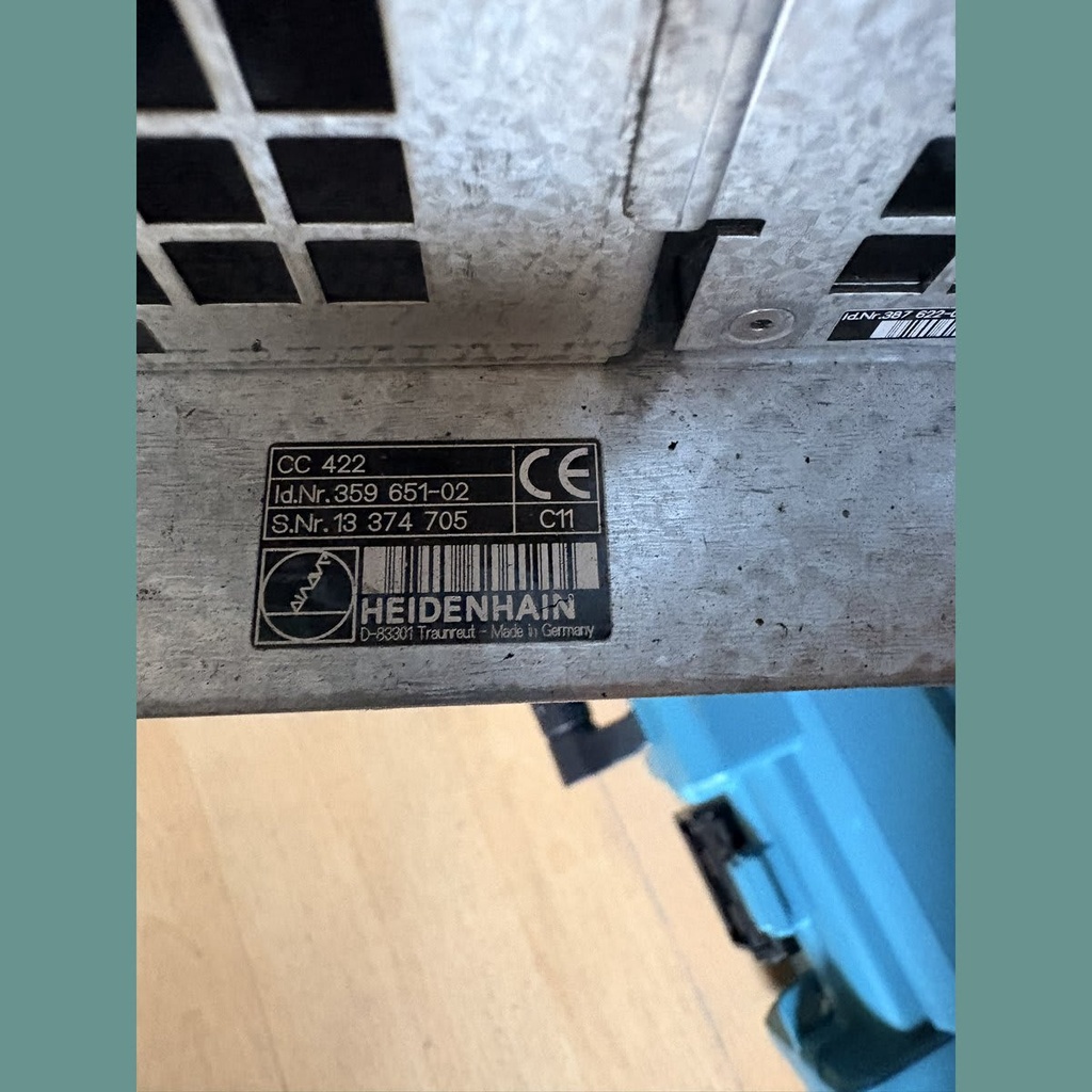 CC 422 Regelkarte Typenschild