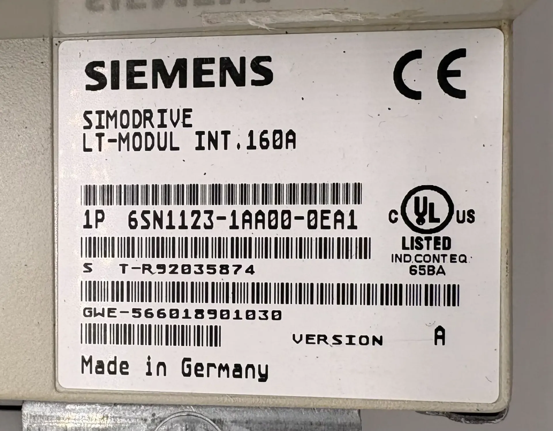 Siemens 6SN1123-1AA00-0EA1